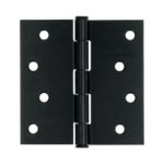 Bisagra cuadrada 4', acero negro mate, cabeza plana, HERMEX