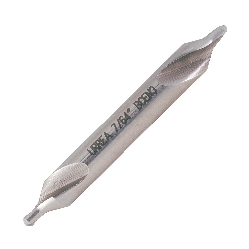 Broca de centro de acero de alta velocidad #3, 7/64" Urrea BCEN3