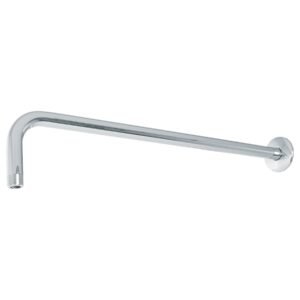 Brazo recto 50 cm con chapetón para regadera, cromo, FOSET