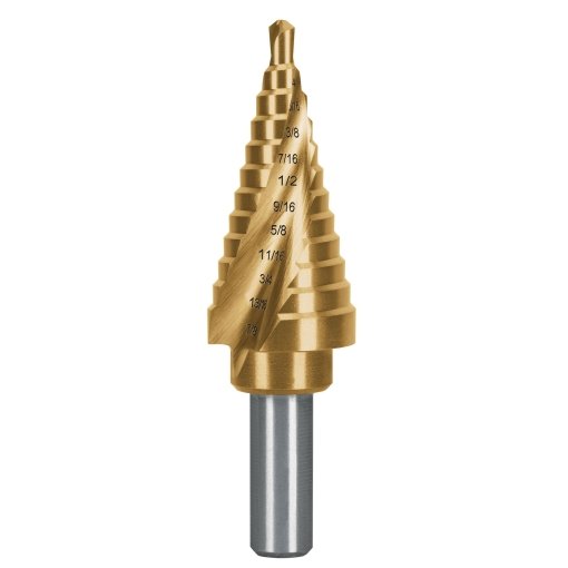 Expert Broca Escalonada Titanio 12 Escalones 3/16" a 7/8" - Alta Resistencia - 1 Unidad - Clave 101553