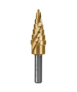 Expert Broca Escalonada Titanio 6 Escalones 3/16" a 1/2" - Alta Resistencia - 1 Unidad - Clave 101550
