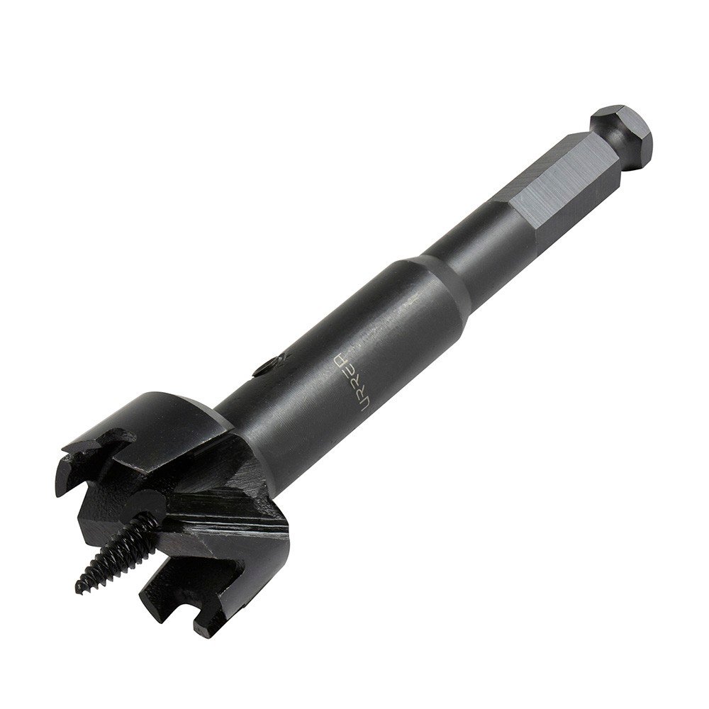 Broca para madera de acero forstner 1-1/4" zanco de 7/16" Urrea BF1-1/4