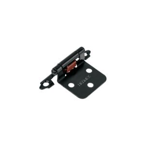 Bolsa 2 bisagras parche de 7 cm, negro mate, HERMEX