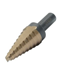 Broca escalonada con doble estría #2, 3/16" a 1/2" zanco 3 planos Urrea BME2