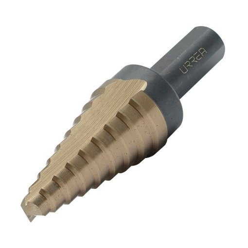 Broca escalonada con doble estría #7, 1/4" a 1-3/8" zanco 3 planos Urrea BME7