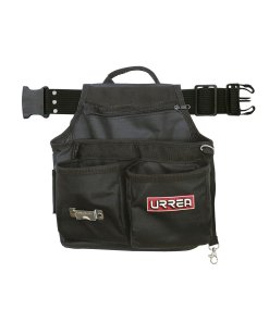Portaherramientas de poliéster con cinturón, 4 bolsillos Urrea BN140