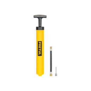 Mini bomba manual para inflar balones, 25 PSI, PRETUL