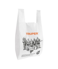 100 bolsas plásticas biodegradables de 27 x 50 cm, opción práctica para almacenamiento y empaquetado, TRUPER, clave 68053.