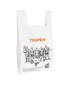 100 bolsas plásticas biodegradables de 34 x 60 cm, herramienta ecológica para empaques y almacenamiento, TRUPER, clave 68054.