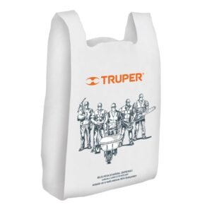 Bolsa plástica biodegradable de 34 x 60 cm, bolsa ecológica para diversos usos, biodegradable, Truper clave 61130.