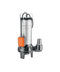 Bomba sumergible acero inox./hierro, a.sucia, 1-1/2HP, ideal para drenaje en grandes volúmenes de agua sucia, TRUPER clave 104078
