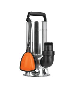 Bomba sumergible acero inoxidable, agua sucia, 1-1/2HP, para aplicaciones industriales de drenaje, TRUPER clave 12608
