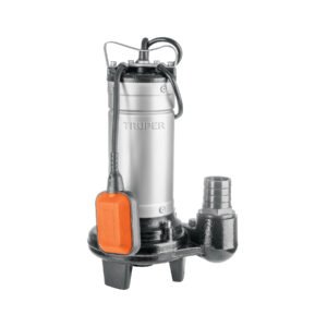 Bomba sumergible, 1 HP acero inox/hierro, para agua sucia