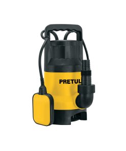 Bomba sumergible plástica de 1 HP para agua sucia, ideal para drenaje y desagüe, PRETUL, clave 27198.