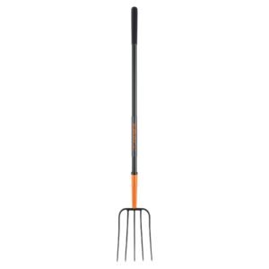 Bieldo para paja, 5 dientes, mango largo de acero 48' TRUPER