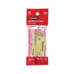 Bolsa 2 bisagras rectangulares 2 x 1-1/2', acero latonado