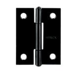 Bisagra rectangular 2 x 1-1/2', acero negro mate, HERMEX