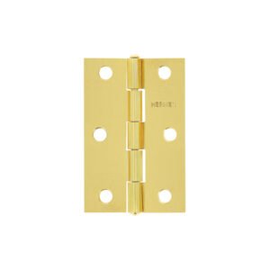 Bisagra rectangular 2-1/2 x 1-5/8', acero latonado, HERMEX