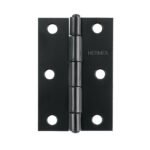 Bisagra rectangular 2-1/2 x 1-5/8', acero negro mate, HERMEX