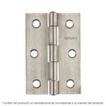 Bisagra rectangular 3-1/2 x 2-1/8', acero inoxidable, HERMEX