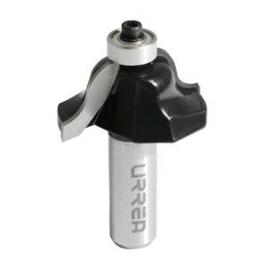 Broca para router de acero romana con balero 1-5/8" zanco de 1/4" Urrea BR1204
