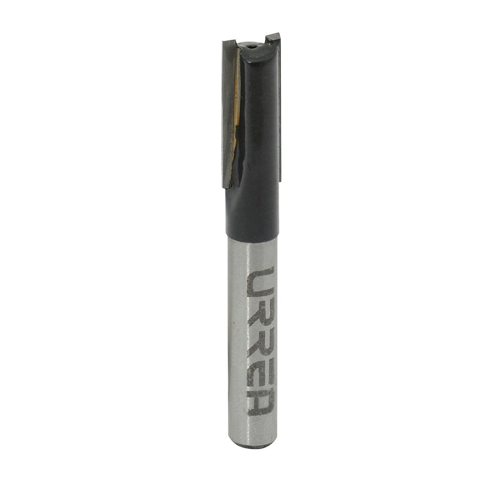 Broca para router de acero recta de 2 filos 1/2" zanco de 1/4" Urrea BR1411
