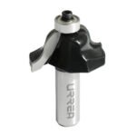 Broca para router de acero romana con balero 1-3/8" zanco de 1/4" Urrea BR1414