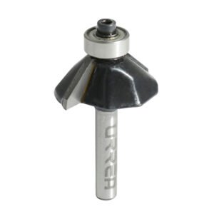 Broca para router de acero chaflán con balero 1-1/4" zanco de 1/4" Urrea BR1415