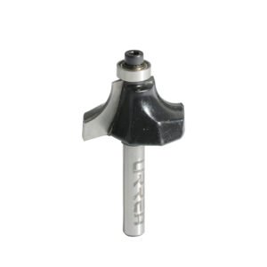 Broca para router de acero redondeadora de moldadura con balero 1-1/8" zanco de 1/4" Urrea BR1416