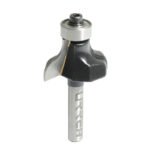 Broca para router de acero pecho de paloma con balero 1-3/8" zanco de 1/4" Urrea BR1424