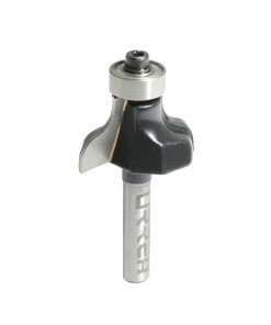 Broca para router de acero pecho de paloma con balero 1-3/8" zanco de 1/4" Urrea BR1424