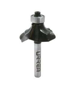 Broca para router de acero clásica con balero 1-3/8" zanco de 1/4" Urrea BR1425