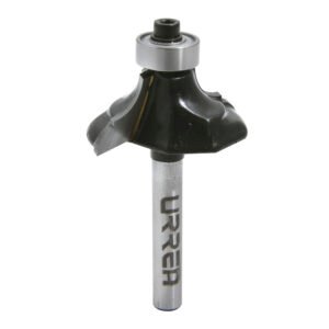 Broca para router de acero clásica con balero 1-3/8" zanco de 1/4" Urrea BR1425