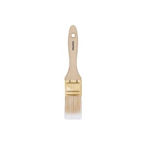Brocha cerdas sintéticas 1-1/2' corte recto, mango de madera