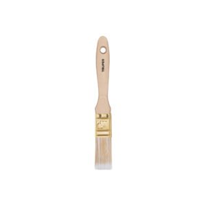 Brocha cerdas sintéticas 1' corte recto, mango de madera