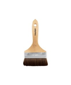 Brocha TRUPER Premium 4" Pelo de Camello - Máxima Cobertura - Mango de Madera Resistente - Para Superficies Amplias - Calidad Superior - Clave 12470
