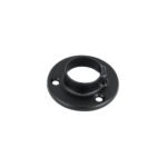 Brida negra para tubo redondo de closet, HERMEX