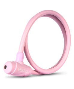 Cable candado con llaves, color rosa (1 mt) MIKELS C-121R