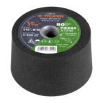 Copa Desbaste TRUPER 3-5/32" Grano 80 - Eje M14 para pulido profesional en talleres (Clave 13785)