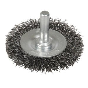 Carda copa ondulada alambre delgado 2" x 0.17 con zanco 1/4" Foy C327
