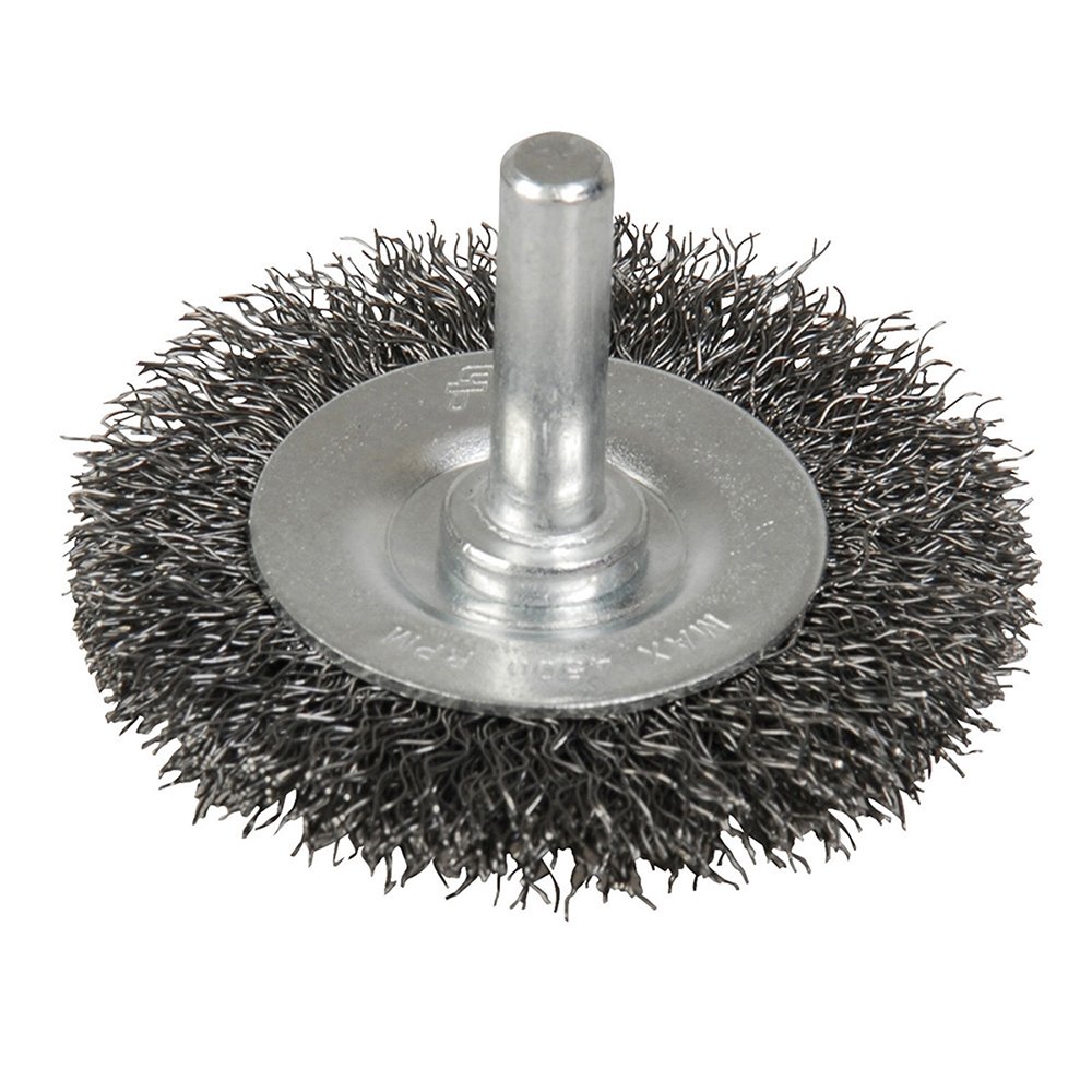 Carda copa ondulada alambre fino 2" x 0.17 con zanco 1/4" Foy C331