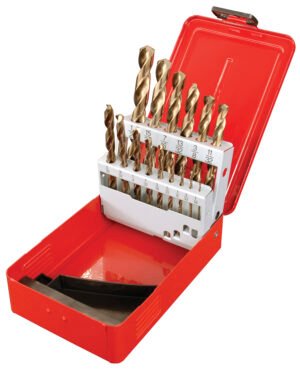 Juego de brocas con cobalto de acero de alta velocidad zanco recto, 15 piezas Urrea C5115