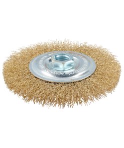 Carda circular ondulada alambre delgado 6" x 0.35 mm con rosca 5/8" Surtek C589