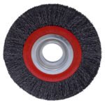 Carda circular ondulada alambre grueso para esmeril 8" x 0.35 mm multi eje Urrea C834