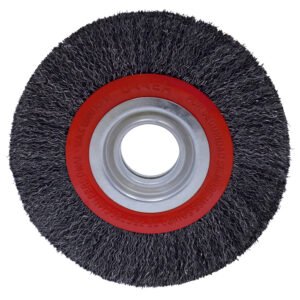 Carda circular ondulada alambre grueso para esmeril 8" x 0.35 mm multi eje Urrea C834