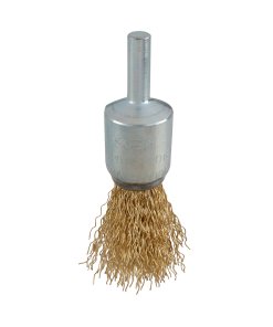 Carda copa ondulada alambre fino 3/4" x 0.30 mm con zanco 1/4" Urrea C844