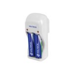 Cargador de pilas, AA, AAA y 9V, incluye 2 pilas AA, VOLTECK