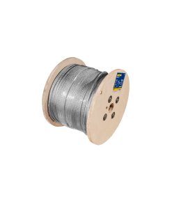 Cable de acero con guardacabo 3/16" x 457 m construcción de 7 x 19 Surtek CA236