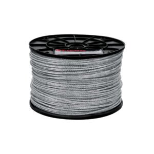Metro de cable flexible 1/8' de acero 7x19 hilos, 300 m