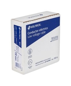 Cable Volteck THHW-LS 12AWG Blanco 100m - Versatilidad en Instalaciones Residenciales (Clave 46056)